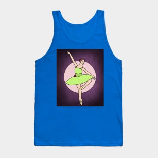 Dancing Ballerina Ballet Figures Tank Top